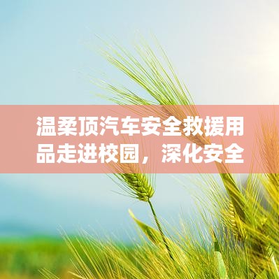 溫柔頂汽車安全救援用品深化校園安全教育，守護(hù)學(xué)子安全之路