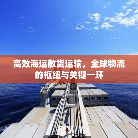 高效海運(yùn)散貨運(yùn)輸，全球物流的樞紐與關(guān)鍵一環(huán)