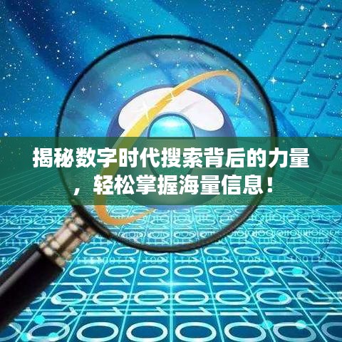 揭秘數(shù)字時代搜索背后的力量，輕松掌握海量信息！