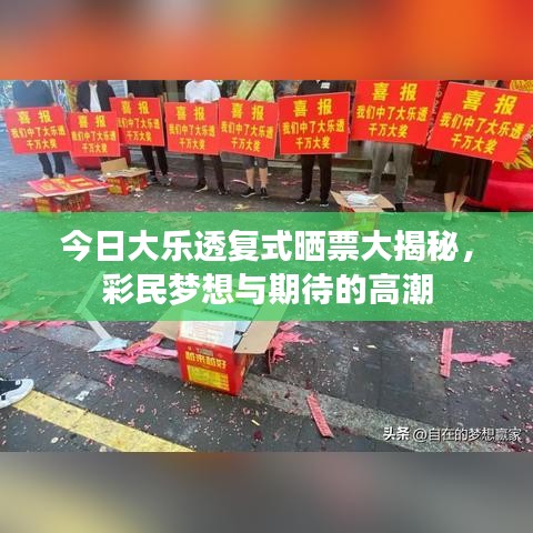 今日大樂(lè)透復(fù)式曬票大揭秘，彩民夢(mèng)想與期待的高潮