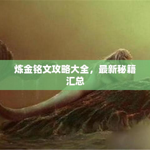 煉金銘文攻略大全，最新秘籍匯總